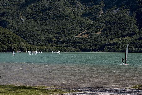 Mini Yacht race at Cavazzo lake